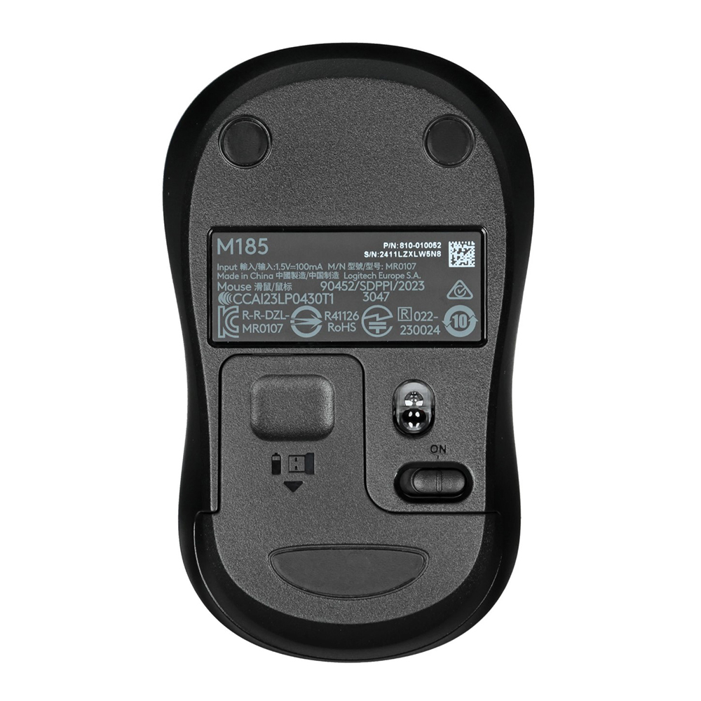 Беспроводная мышь Logitech M185 Blue Wireless Черный / / Черный photo 2